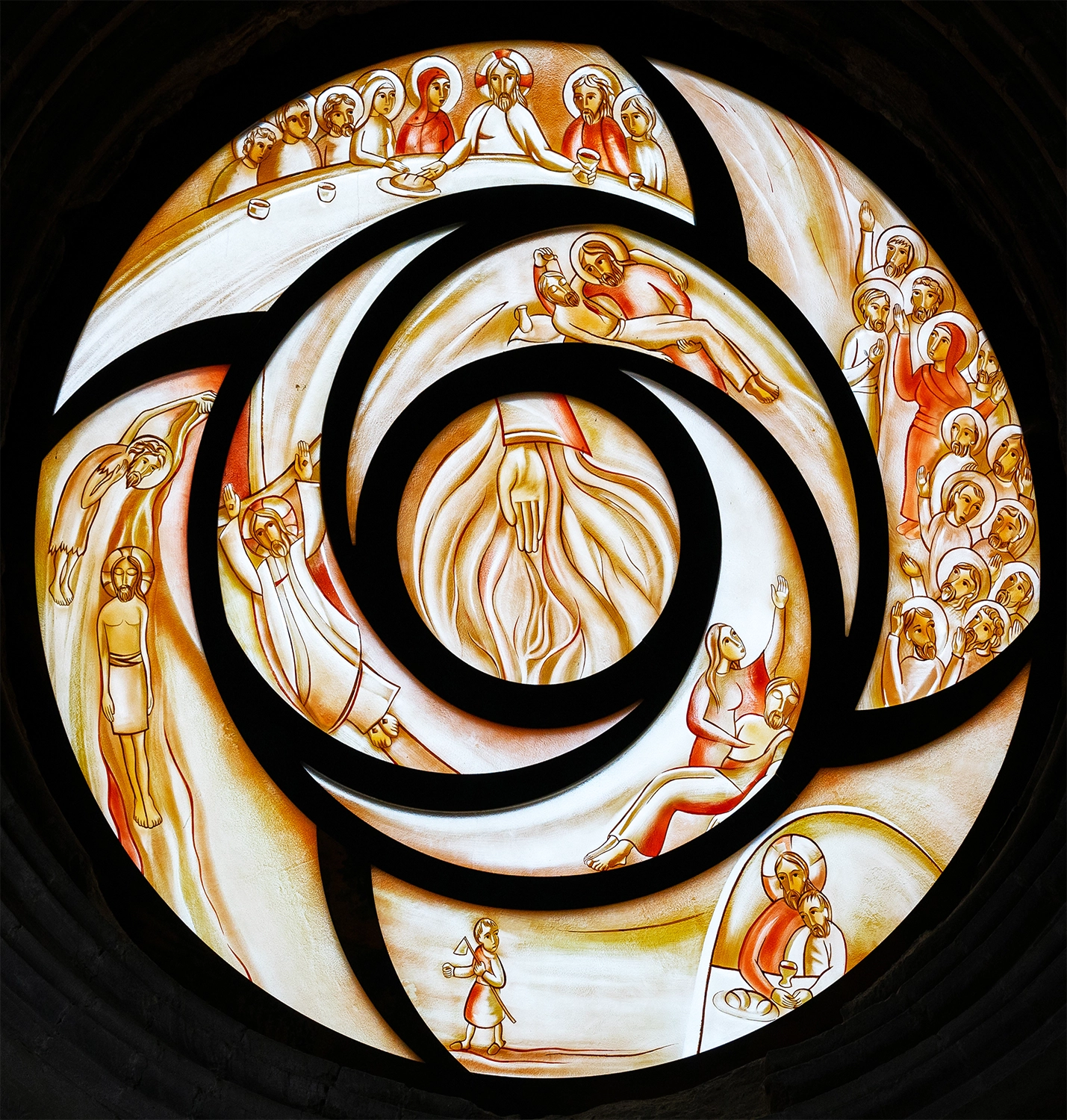 Vidriera-Rosetón